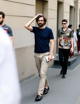 С чем носить кожаные лоферы мужчине