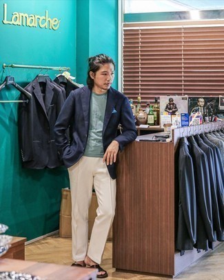 С чем носить кожаные сандалии мужчине