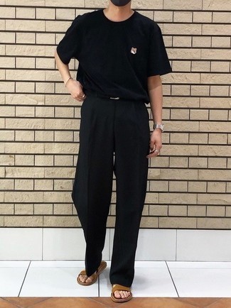 С чем носить кожаные сандалии мужчине