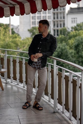 С чем носить кожаные сандалии мужчине