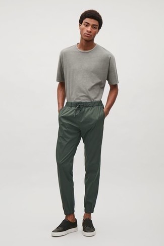 С чем носить кожаные слипоны мужчине