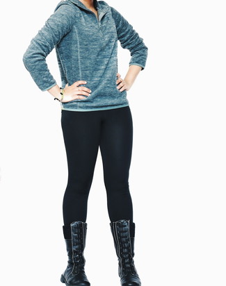 Как носить леггинсы с ботинками на шнуровке