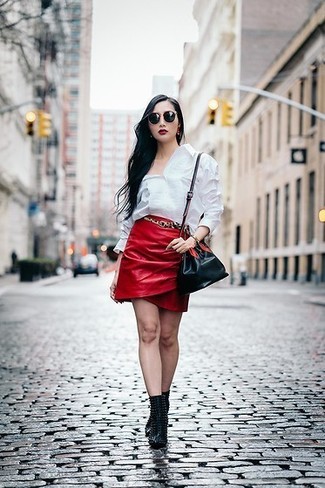 С чем носить ремень с леопардовым принтом женщине