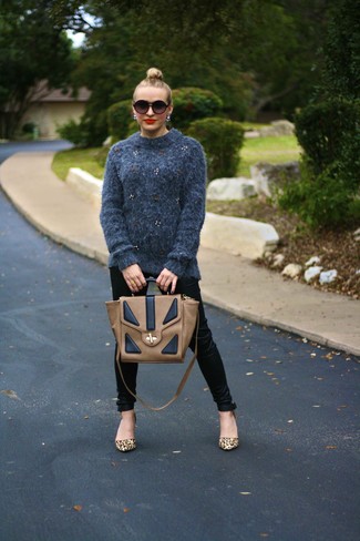 С чем носить туфли с леопардовым принтом