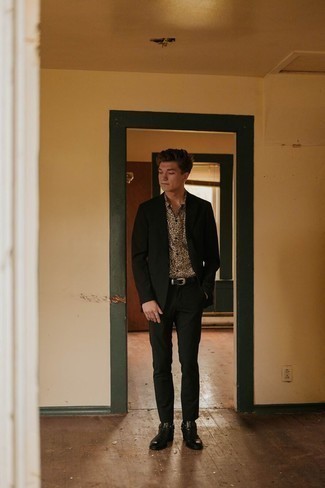 С чем носить рубашку с леопардовым принтом мужчине