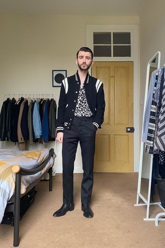 С чем носить рубашку с леопардовым принтом мужчине