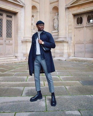 Какие куртки-рубашки носить с голубыми брюками чинос