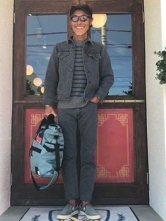 С чем носить голубые слипоны мужчине