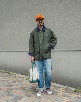 С чем носить голубые слипоны мужчине