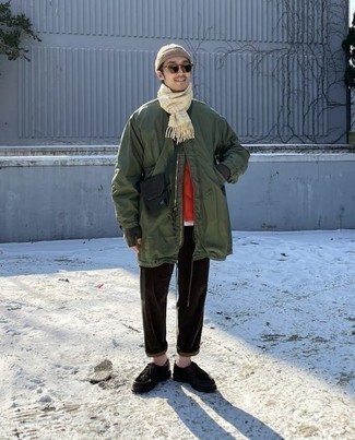 С чем носить легкую парку мужчине