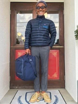 С чем носить легкую куртку-пуховик мужчине