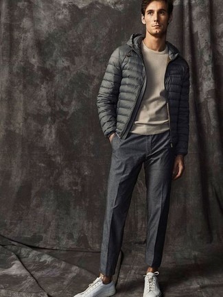 С чем носить легкую куртку-пуховик мужчине