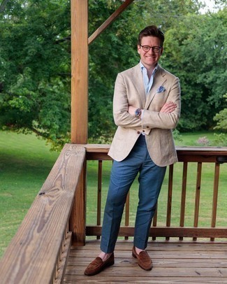 С чем носить льняной пиджак мужчине