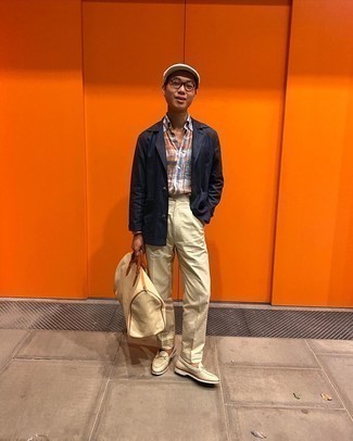 С чем носить льняной пиджак мужчине