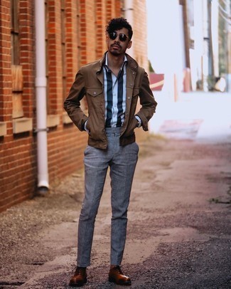 С чем носить льняные брюки чинос