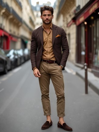 Как носить лоферы с брюками чинос