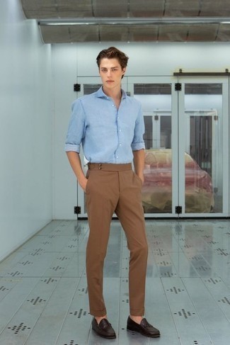 Как носить лоферы с джинсовой рубашкой мужчине