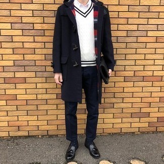 Как носить лоферы с дафлкотом мужчине