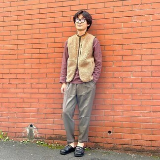 Как носить лоферы с курткой без рукавов мужчине