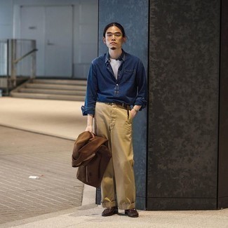 С чем носить лоферы мужчине в холод