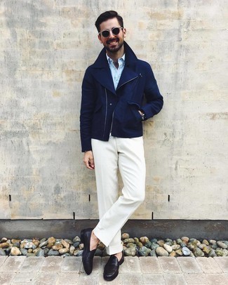 С чем носить лоферы мужчине в прохладную погоду