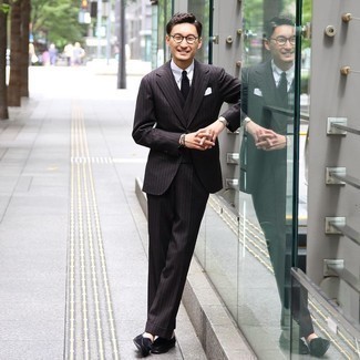 Как носить лоферы с костюмом-тройкой