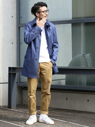 Как носить низкие кеды с вязаным свитером мужчине