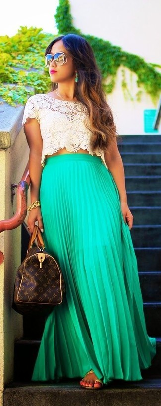 Как носить длинную юбку с вьетнамками