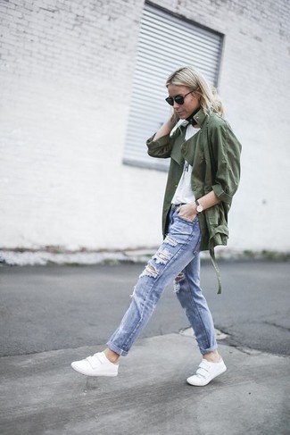 С чем носить куртку в стиле милитари