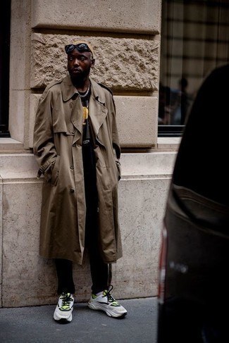 С чем носить мятные кроссовки мужчине