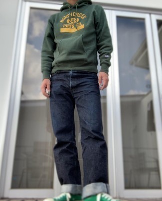 С чем носить мятные низкие кеды из плотной ткани мужчине