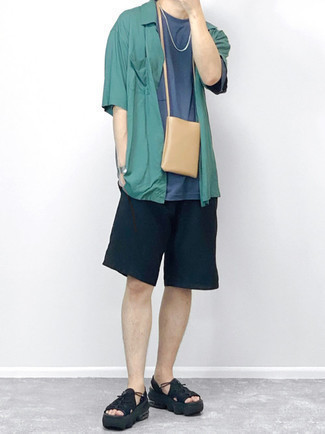 С чем носить мятную рубашку мужчине