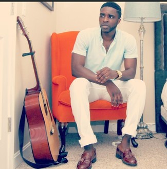 С чем носить мятную рубашку с коротким рукавом мужчине