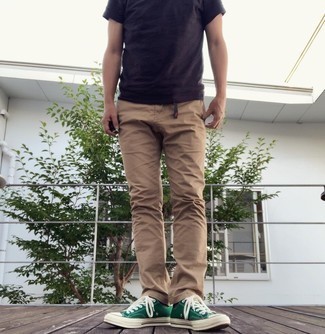 С чем носить мятные кеды мужчине