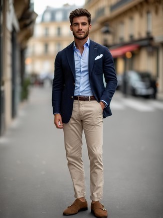 Как носить монки с пиджаком