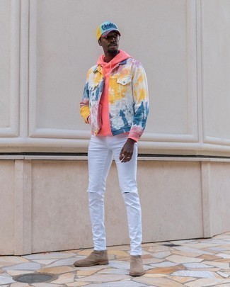 С чем носить разноцветную бейсболку мужчине