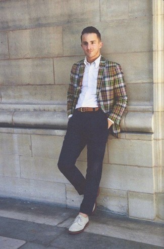 Какие туфли дерби носить с разноцветным пиджаком