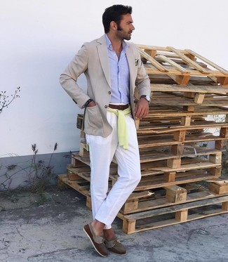 С чем носить разноцветные топсайдеры