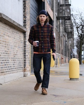 С чем носить разноцветную куртку мужчине