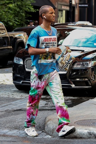 С чем носить разноцветные брюки мужчине