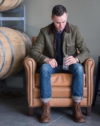 С чем носить разноцветные носки с принтом мужчине