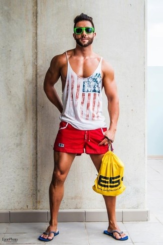 С чем носить горчичный рюкзак из плотной ткани мужчине