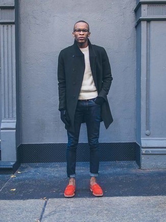 С чем носить горчичные лоферы мужчине