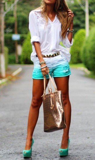 С чем носить горчичную большую сумку