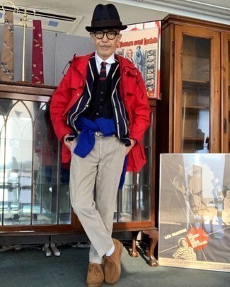 Как носить темно-синий пиджак с синим жилетом