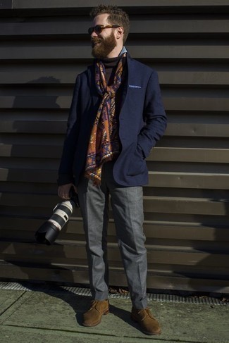 Какие туфли дерби носить с темно-синим пиджаком