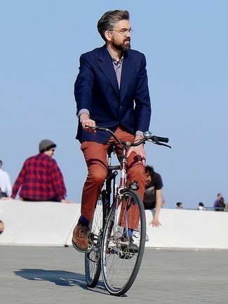 Какие оксфорды носить с темно-синим пиджаком