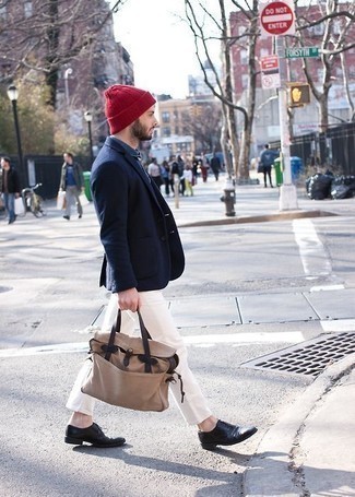 Какие оксфорды носить с темно-синим пиджаком