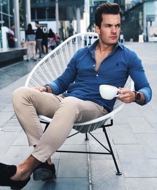 С чем носить темно-синий браслет мужчине