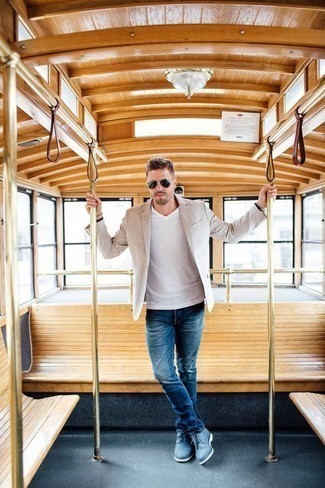 Какие пиджаки носить с темно-синими туфлями дерби